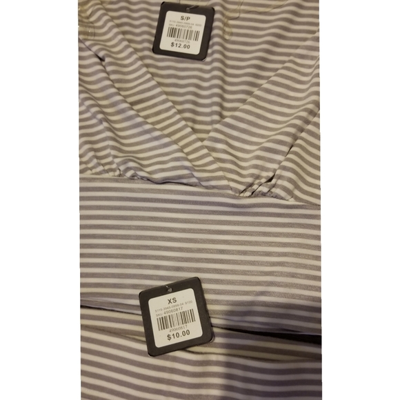 Striped Crisscross Crop and Pencil Skirt Set - Picture 2 of 2